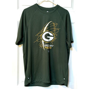 NFL Team Apparel Scouting Combine T-Shirt Green Bay Packers Men's Large NWT